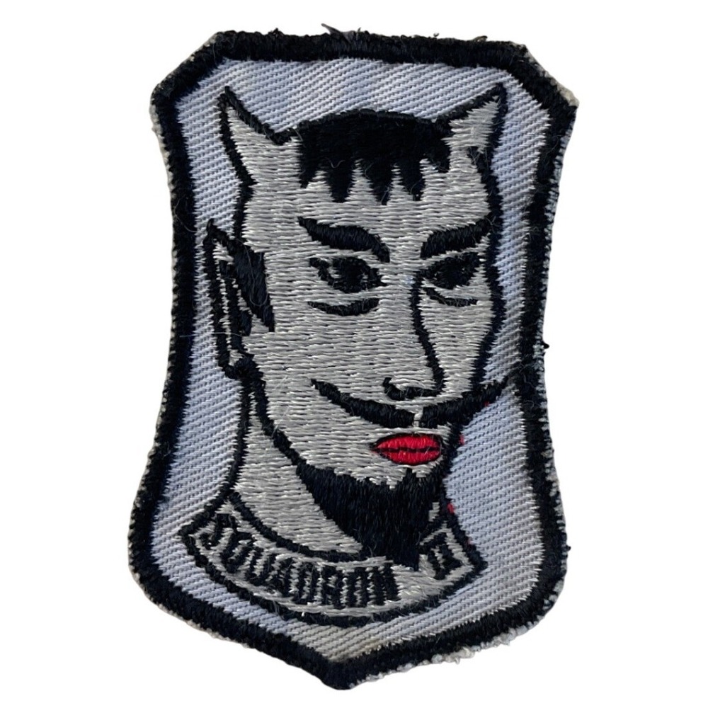 Vintage Unbranded Squadron II Patch Devil Demon Rockabilly Biker Edgy